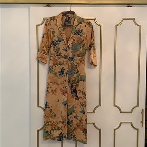 Kimono style dress floral